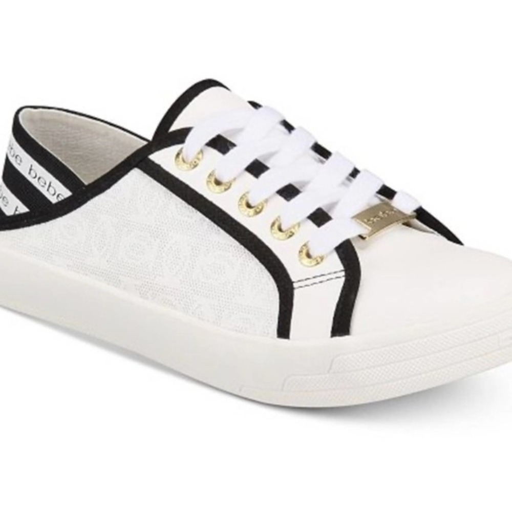 BeBe  Dacia Lace-Up Slip-On Sneakers Size 11